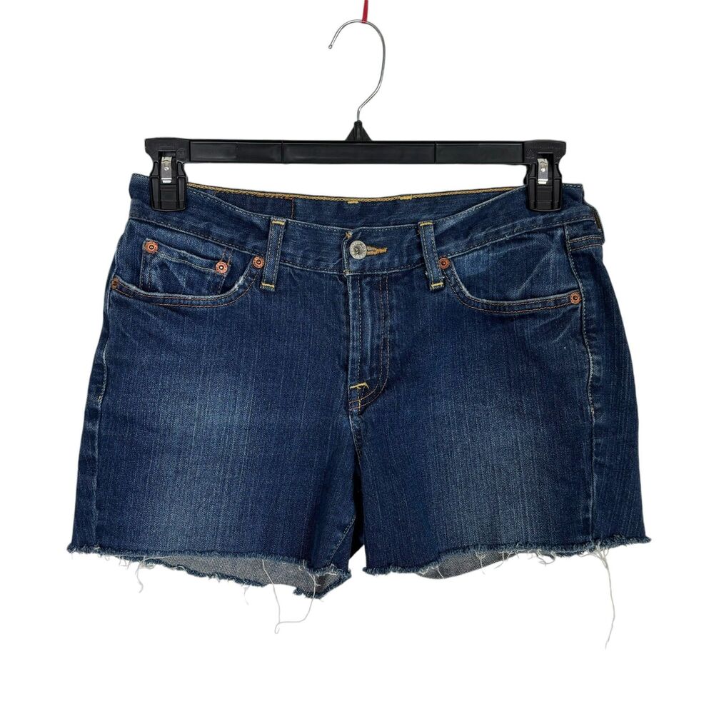 Lucky Brand Retro Rider Cut Off Shorts Raw Hem Women's 10/30